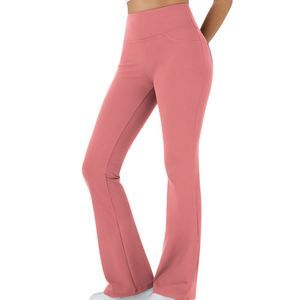 Halara Pink High Waist Back Pocket Active Yoga Flare Leggings SMALL TALL
